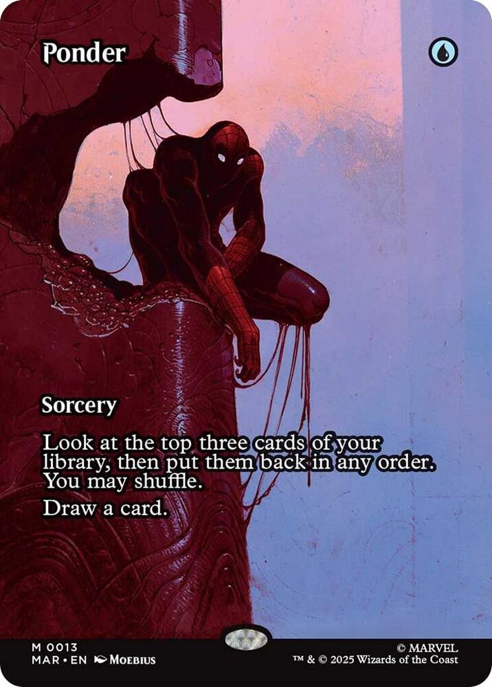 Ponder (Borderless) 13 card from Marvel Universe Eternal-Legal