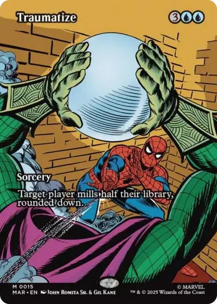 Traumatize (Borderless) 15 card from Marvel Universe Eternal-Legal