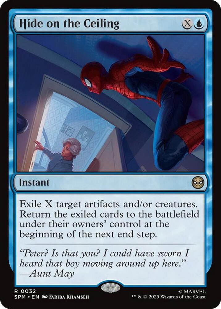 Hide on the Ceiling 32 card from Marvel's Spider-Man