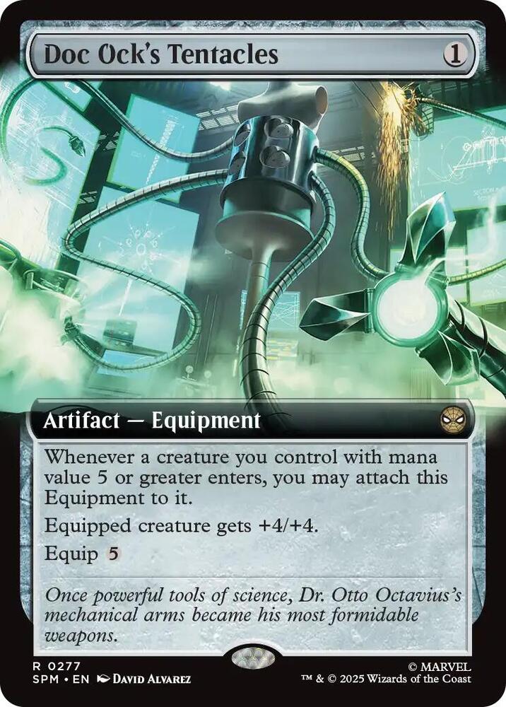 Doc Ock's Tentacles (Extended Art) 277 card from Marvel's Spider-Man
