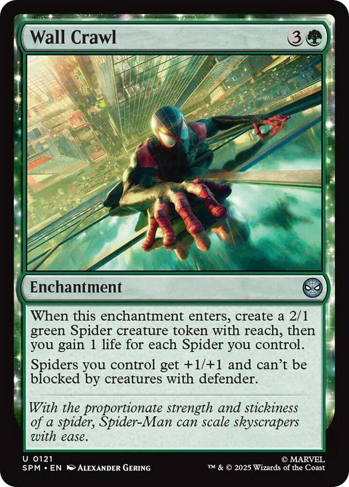 Wall Crawl 121 card from Marvel's Spider-Man