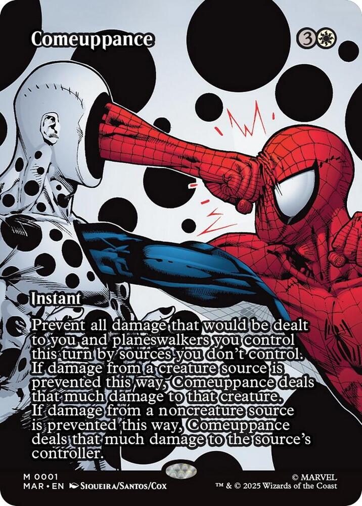 Comeuppance (Borderless) 1 card from Marvel Universe Eternal-Legal