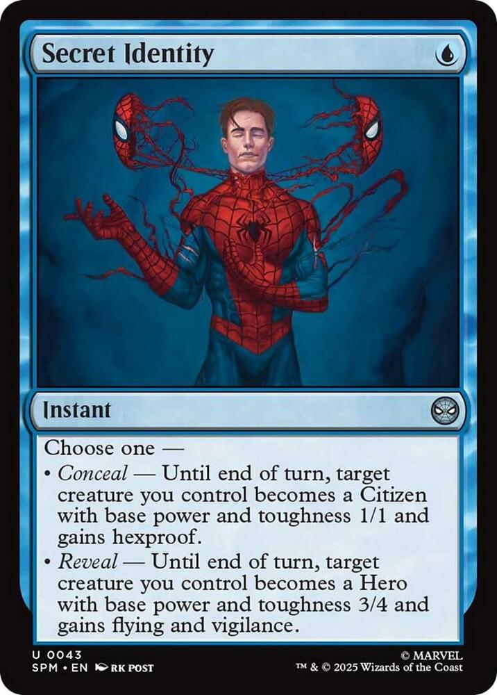 Secret Identity 43 card from Marvel's Spider-Man