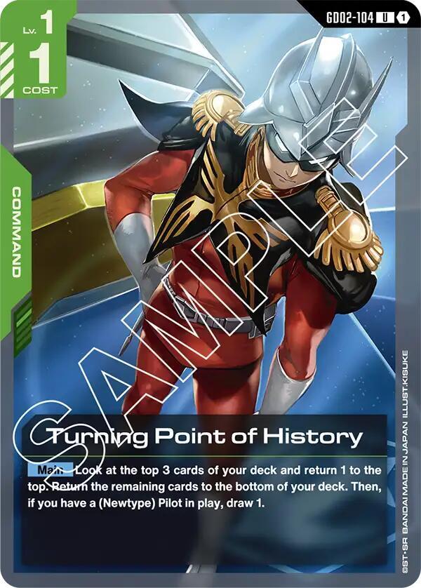 Turning Point of History GD02-104 card from Dual Impact