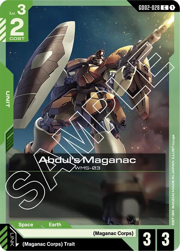 Abdul's Maganac GD02-028 card from Dual Impact