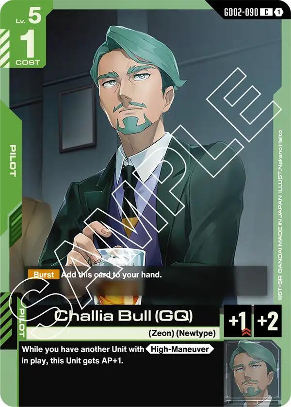 Challia Bull (GQ) GD02-090 card from Dual Impact