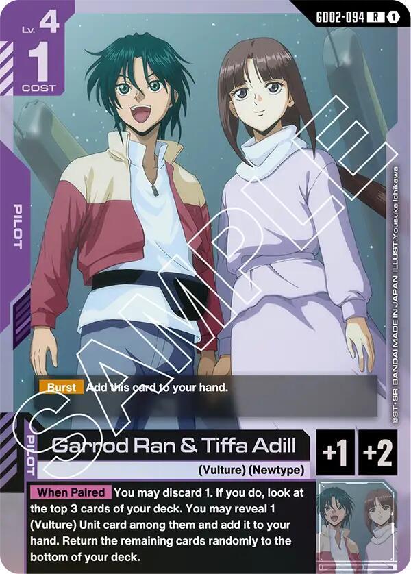 Garrod Ran & Tiffa Adill GD02-094 card from Dual Impact