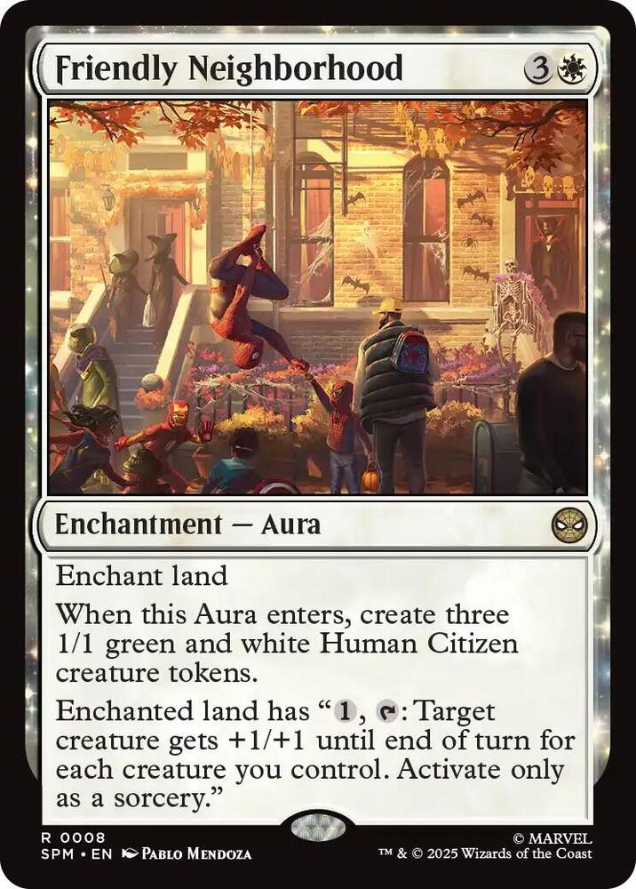 Friendly Neighborhood 8 card from Marvel's Spider-Man