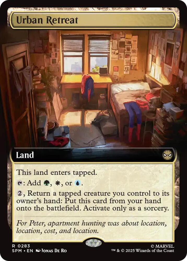 Urban Retreat (Extended Art) 283 card from Marvel's Spider-Man
