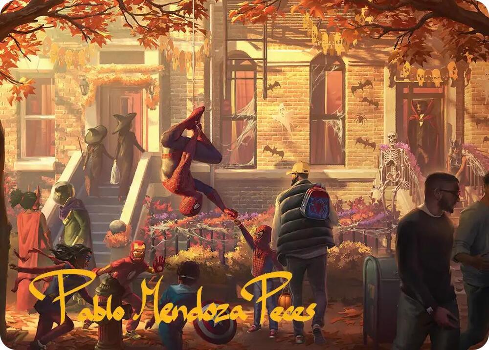 Friendly Neighborhood Art Card (Gold-Stamped Signature) 2 card from Art Series: Marvel's Spider-Man