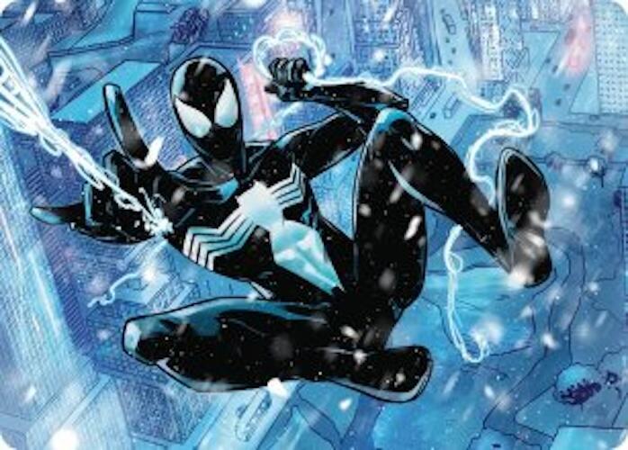Spectacular Spider-Man (Black) Art Card 52 card from Art Series: Marvel's Spider-Man