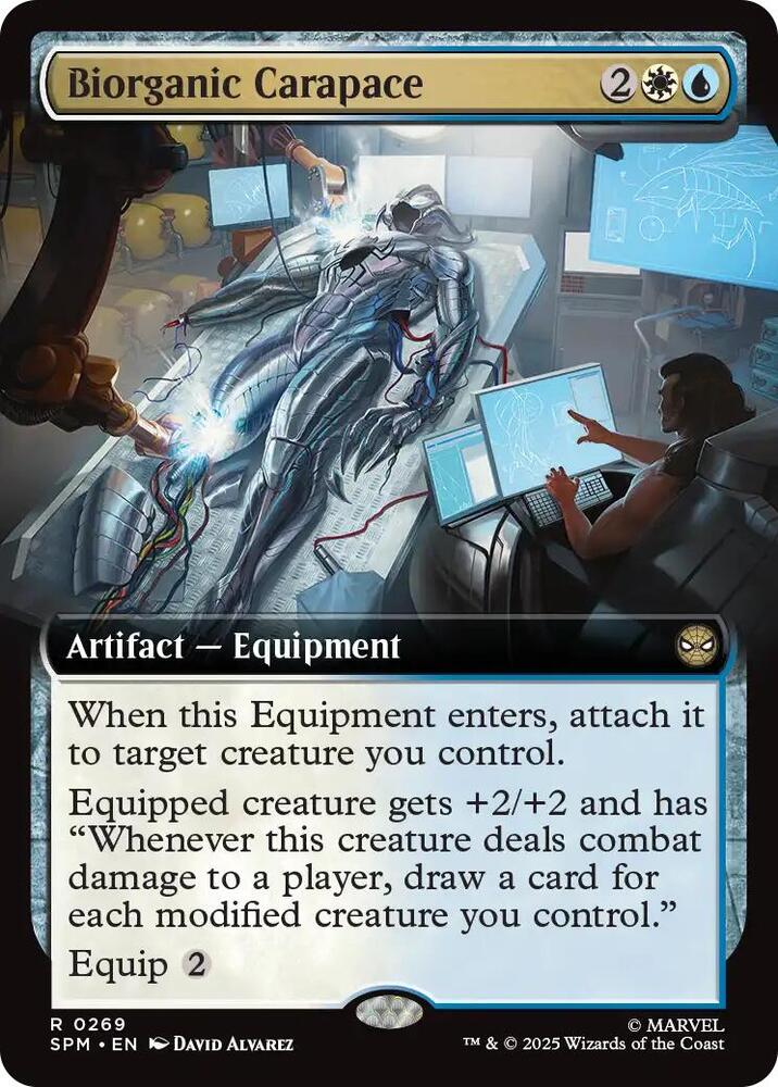 Biorganic Carapace (Extended Art) 269 card from Marvel's Spider-Man