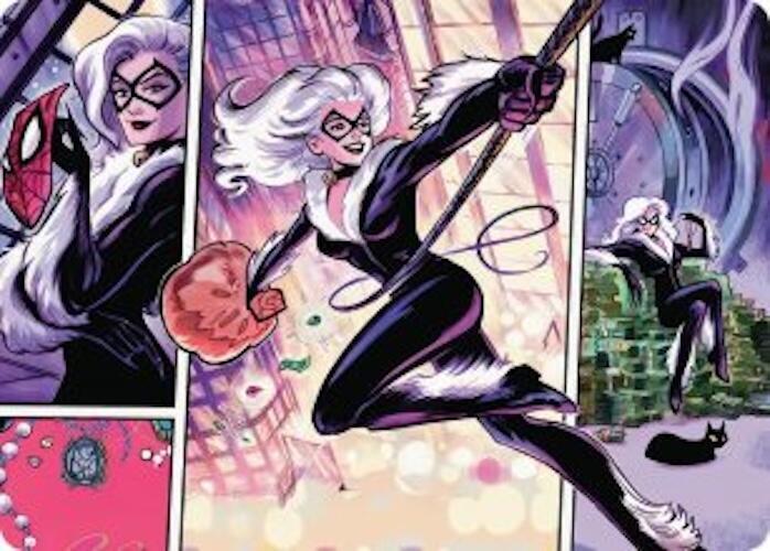 Black Cat, Cunning Thief Art Card 44 card from Art Series: Marvel's Spider-Man