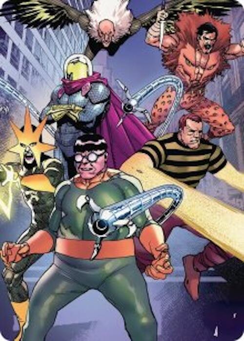 Behold the Sinister Six! Art Card (45/54) card from Art Series: Marvel's Spider-Man