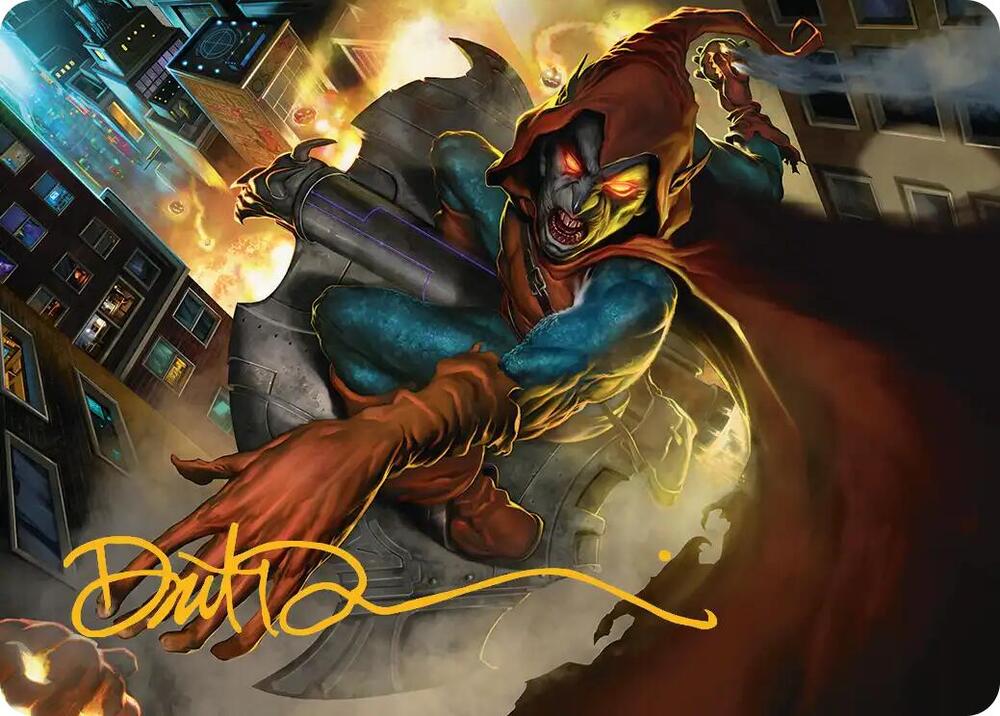 Hobgoblin, Mantled Marauder Art Card (Gold-Stamped Signature) 15 card from Art Series: Marvel's Spider-Man
