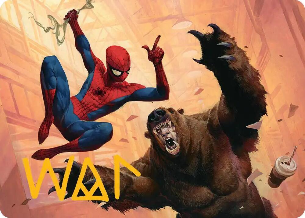 Wisecrack Art Card (Gold-Stamped Signature) 16 card from Art Series: Marvel's Spider-Man