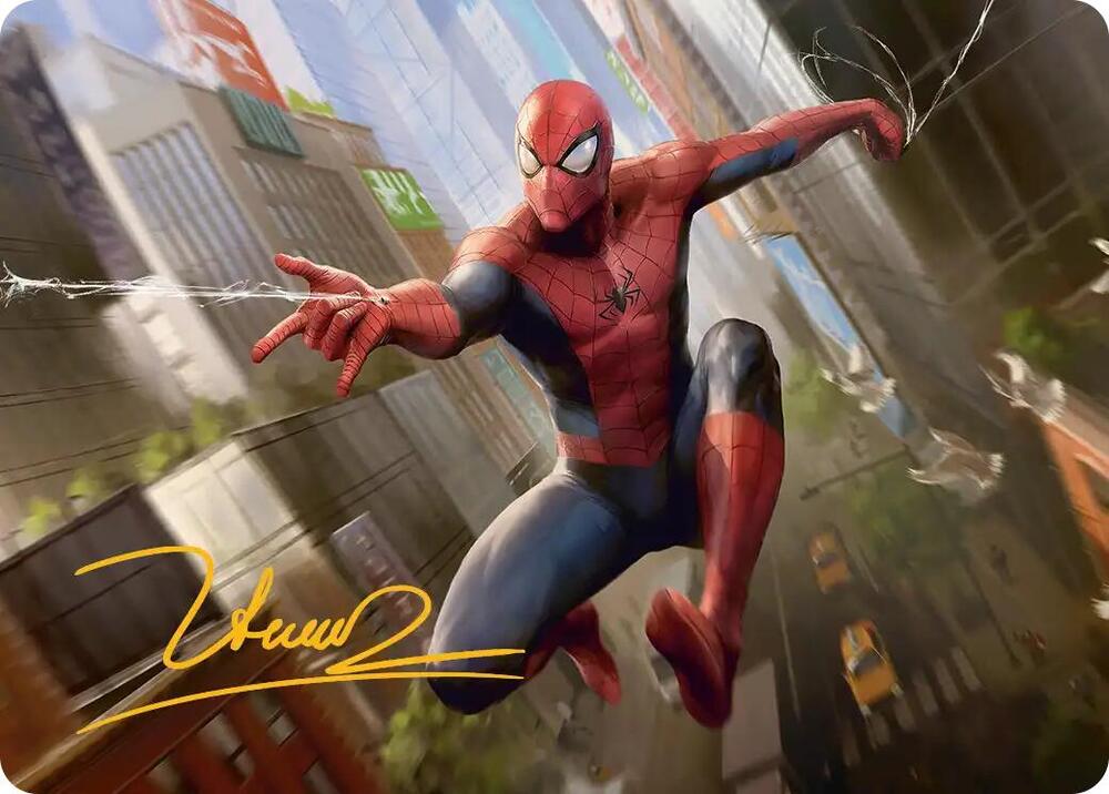 Amazing Spider-Man Art Card (24/54) (Gold-Stamped Signature) card from Art Series: Marvel's Spider-Man