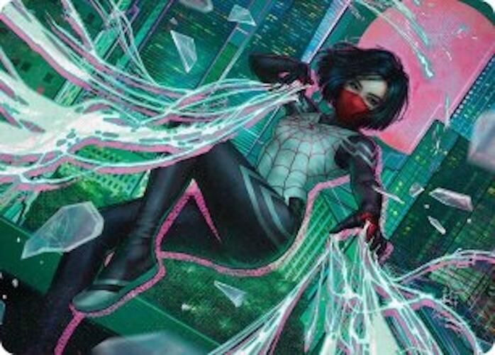 Silk, Web Weaver Art Card (29/54) card from Art Series: Marvel's Spider-Man