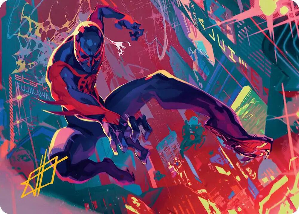 Spider-Man 2099 Art Card (Gold-Stamped Signature) 30 card from Art Series: Marvel's Spider-Man