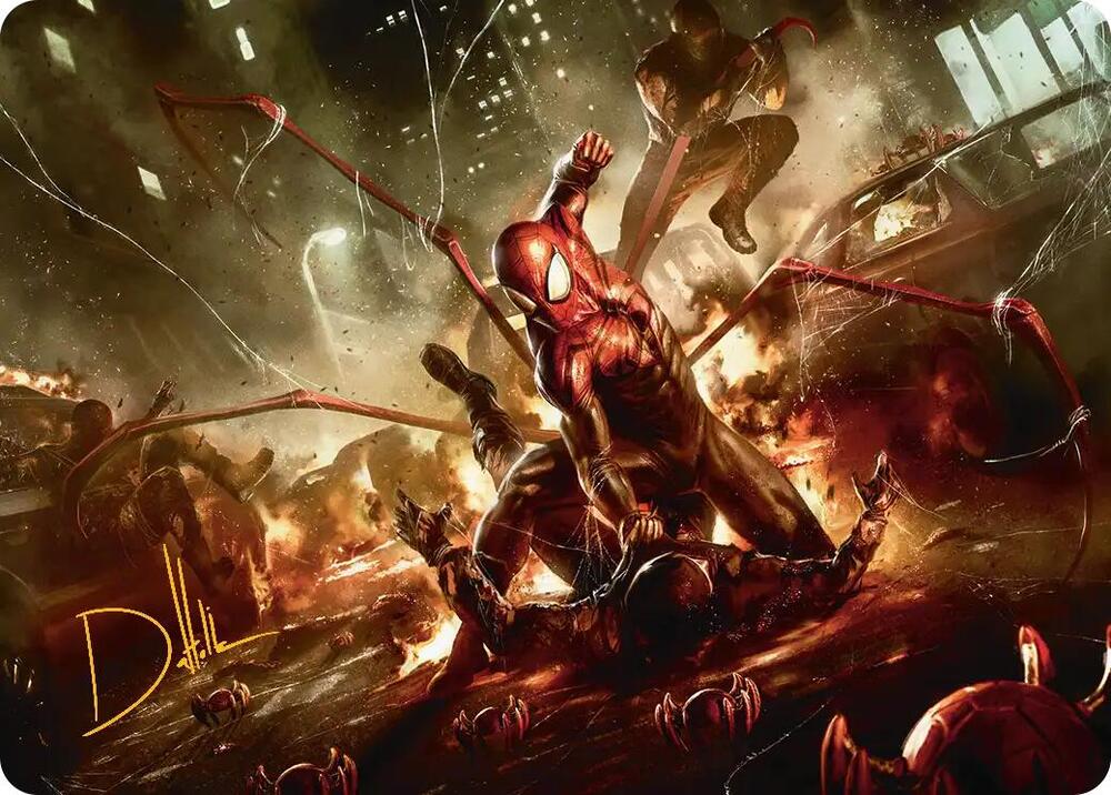 Superior Spider-Man Art Card (Gold-Stamped Signature) 32 card from Art Series: Marvel's Spider-Man