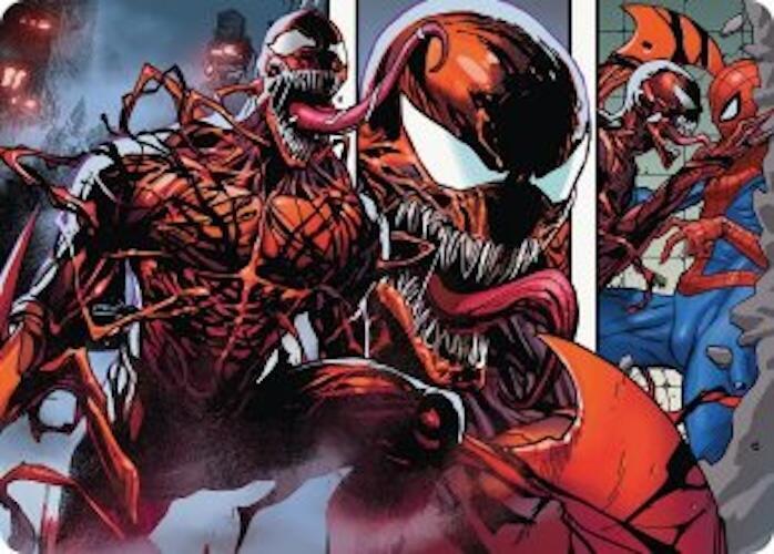 Carnage, Crimson Chaos Art Card 47 card from Art Series: Marvel's Spider-Man