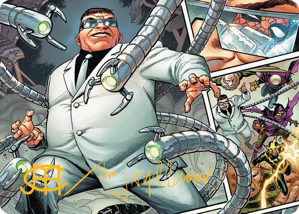 Doctor Octopus, Master Planner Art Card (48/54) (Gold-Stamped Signature) card from Art Series: Marvel's Spider-Man