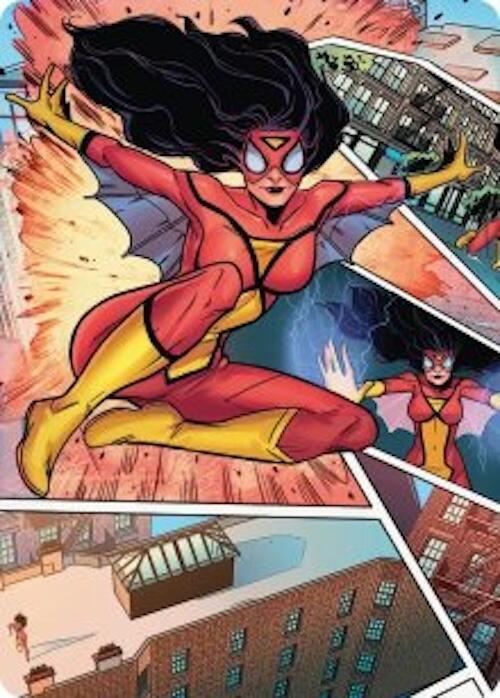 Spider-Woman, Stunning Savior Art Card 51 card from Art Series: Marvel's Spider-Man