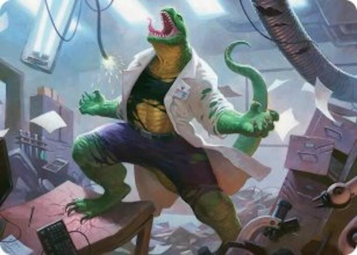 Lizard, Connors's Curse Art Card 18 card from Art Series: Marvel's Spider-Man