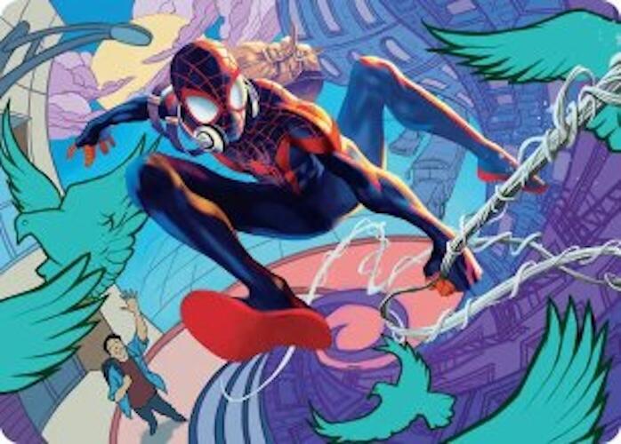 Spider-Man, Brooklyn Visionary Art Card 20 card from Art Series: Marvel's Spider-Man