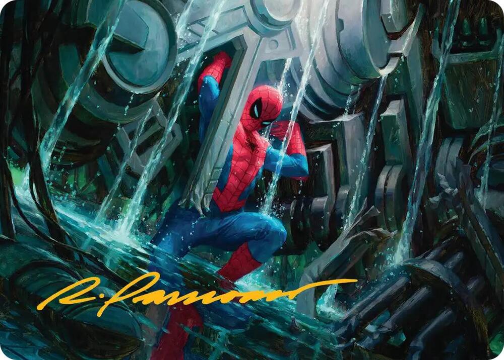 Strength of Will Art Card (Gold-Stamped Signature) 22 card from Art Series: Marvel's Spider-Man