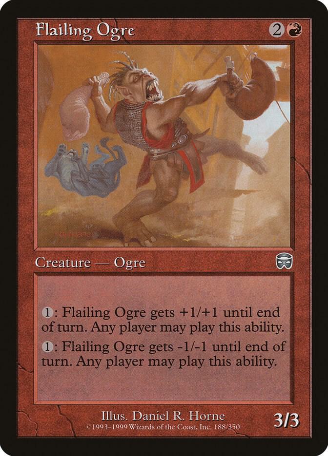 Flailing Ogre 188 card from Mercadian Masques