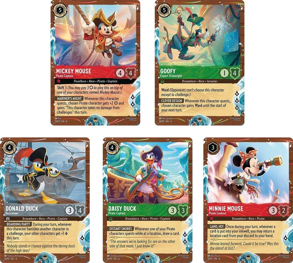 Disney Cruise Promos (Set of 5) card from Disney Lorcana Promo Cards