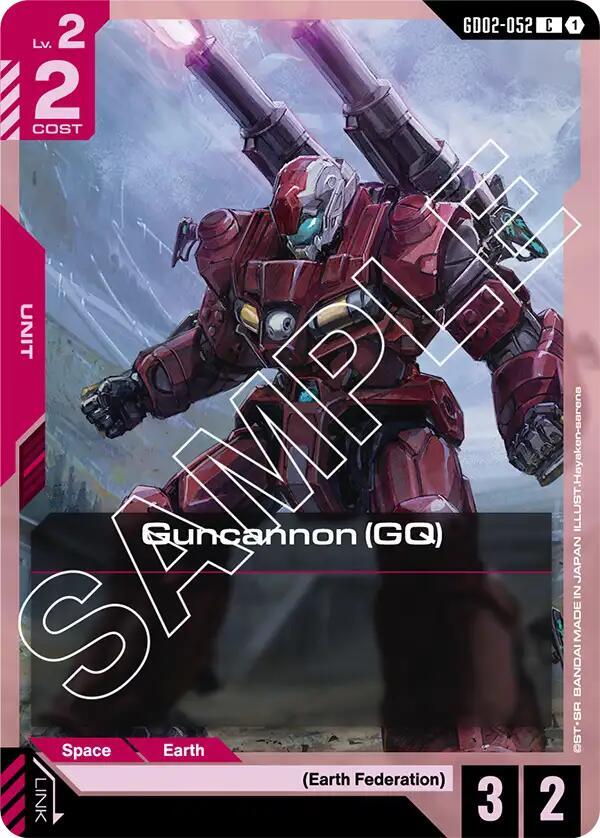 Guncannon (GQ) GD02-052 card from Dual Impact
