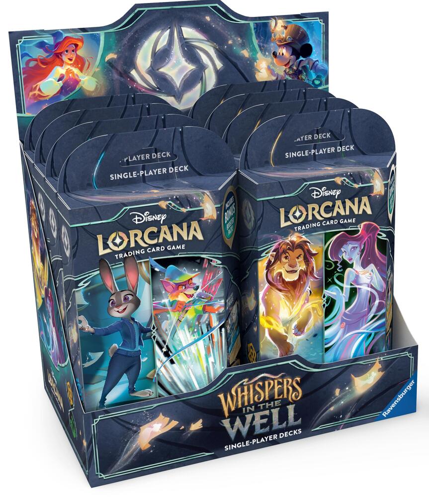 Disney Lorcana: Whispers in the Well Starter Deck Display card from Whispers in the Well