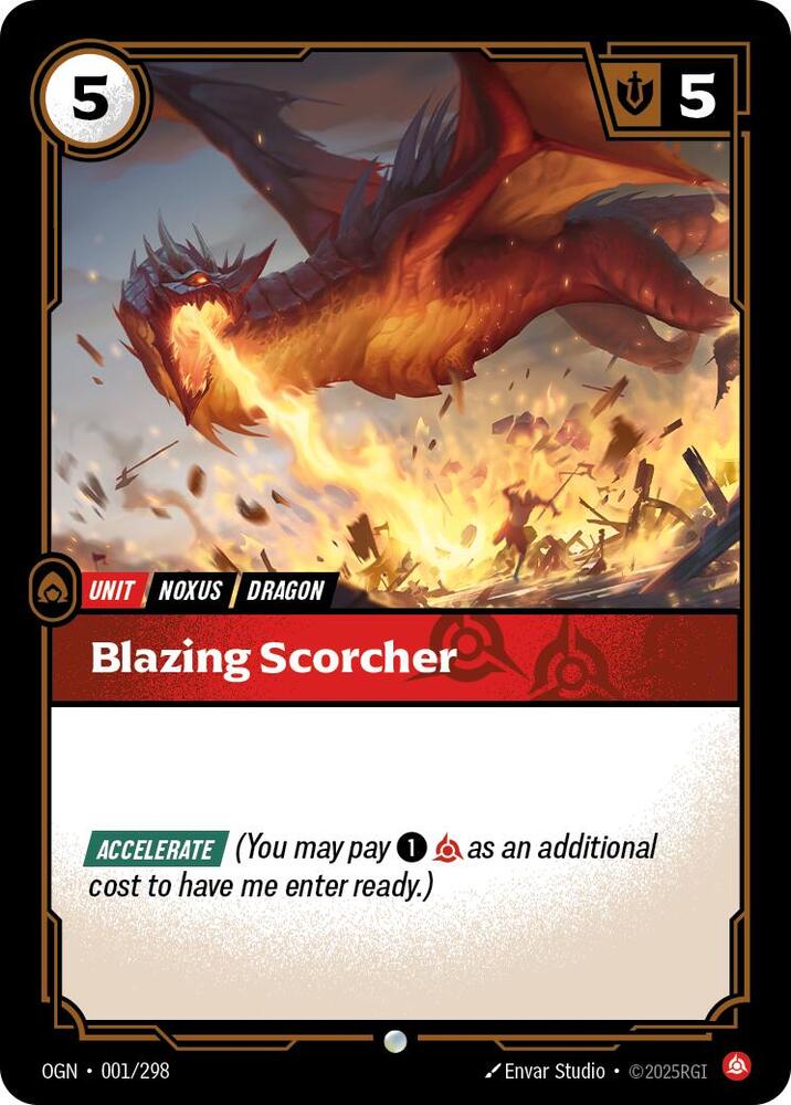 Blazing Scorcher 001/298 card from Origins
