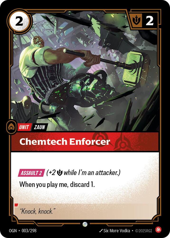Chemtech Enforcer 003/298 card from Origins