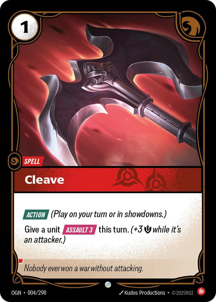 Cleave 004/298 card from Origins