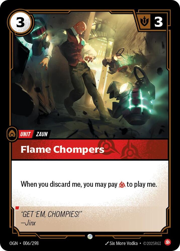 Flame Chompers 006/298 card from Origins