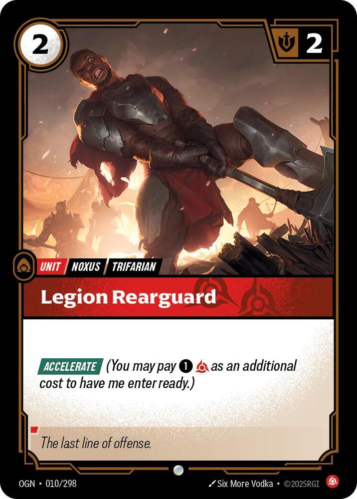 Legion Rearguard 010/298 card from Origins