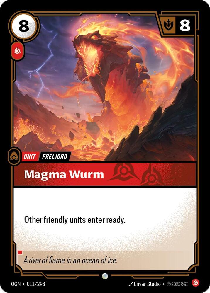 Magma Wurm 011/298 card from Origins