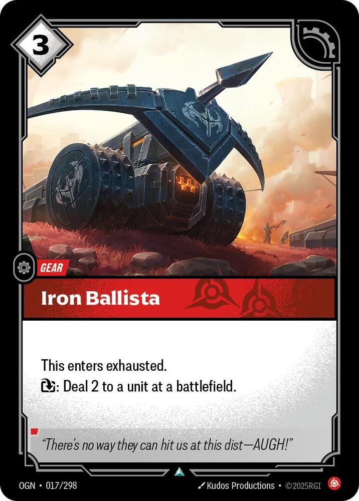 Iron Ballista 017/298 card from Origins