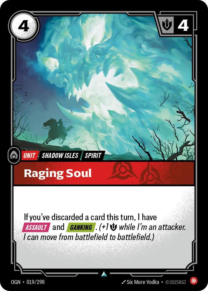 Raging Soul 019/298 card from Origins