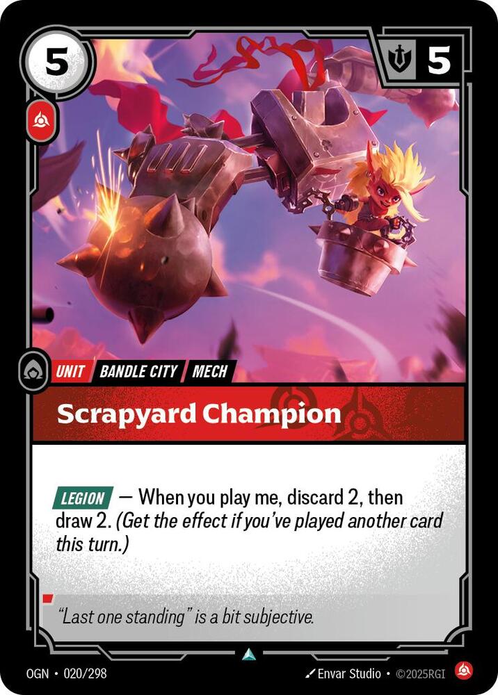 Scrapyard Champion 020/298 card from Origins