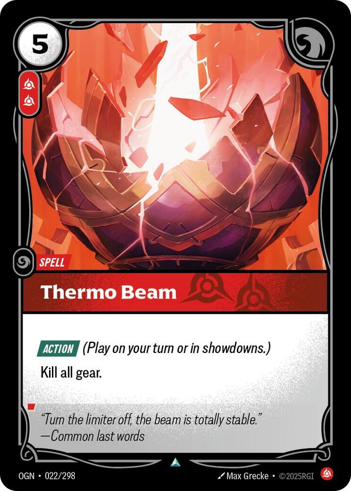 Thermo Beam 022/298 card from Origins
