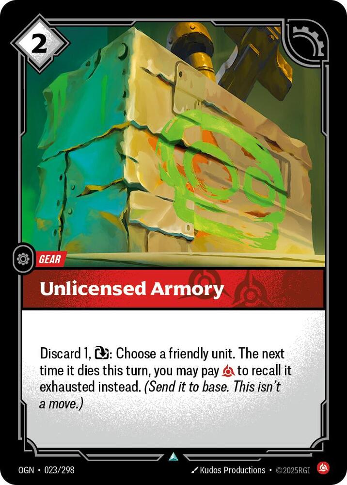 Unlicensed Armory 023/298 card from Origins