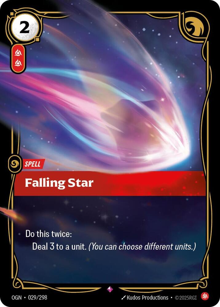 Falling Star 029/298 card from Origins