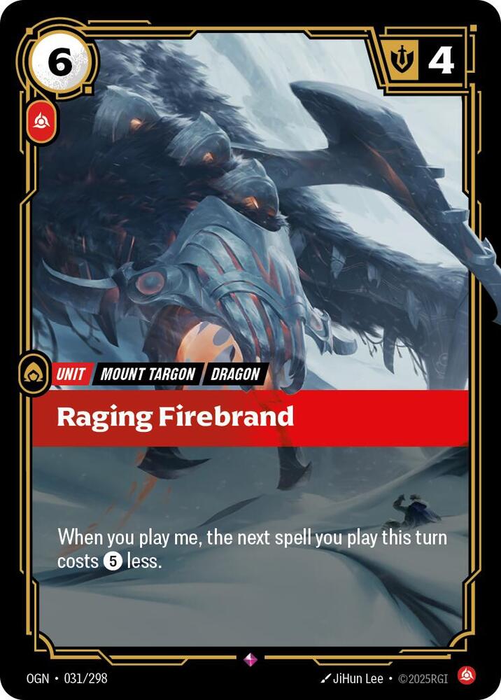 Raging Firebrand 031/298 card from Origins