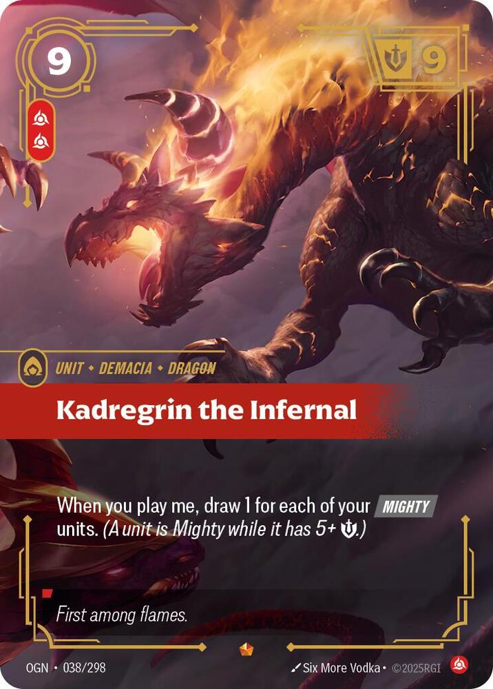 Kadregrin the Infernal 038/298 card from Origins