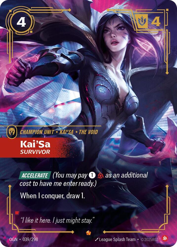 Kai'Sa - Survivor 039/298 card from Origins