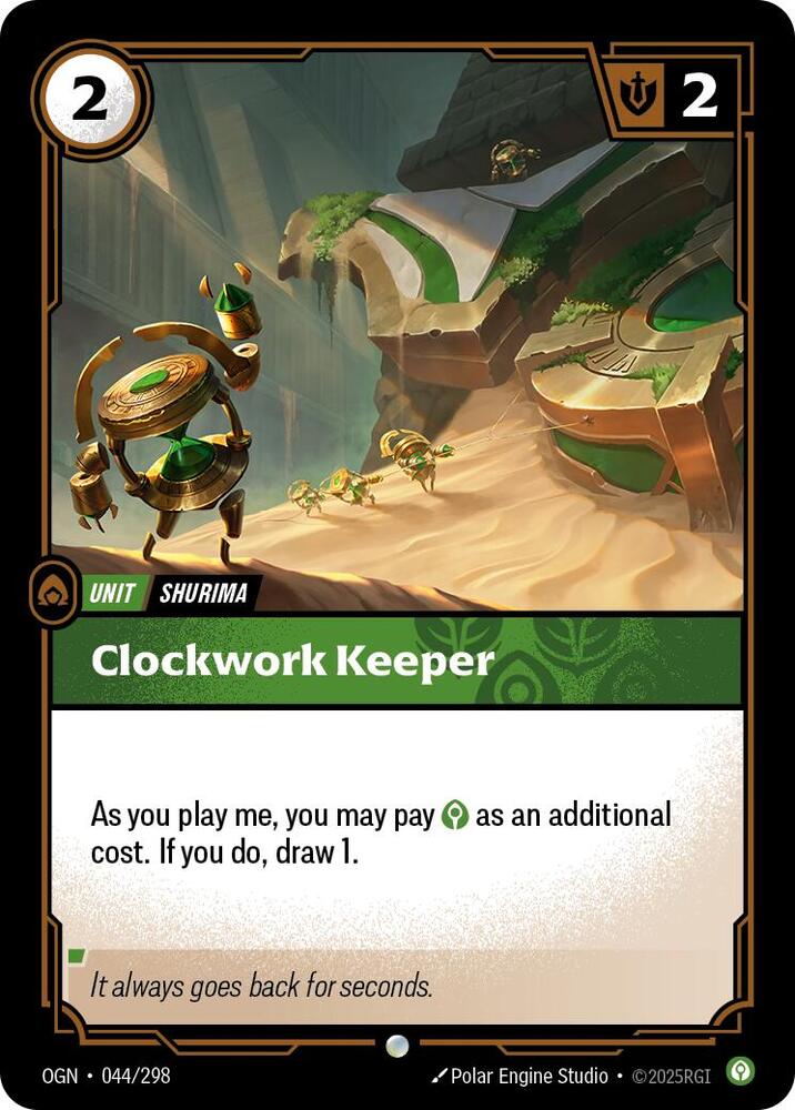 Clockwork Keeper 044/298 card from Origins